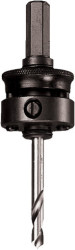 STARRETT XA2 rychloupínací trn, unašeč se středovým vrtákem s karbidovým hrotem pro korunky 32-210mm